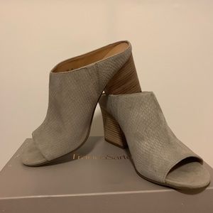 NIB Franco Sarto Firefly Mule Bootie, Gray Sz 8.5